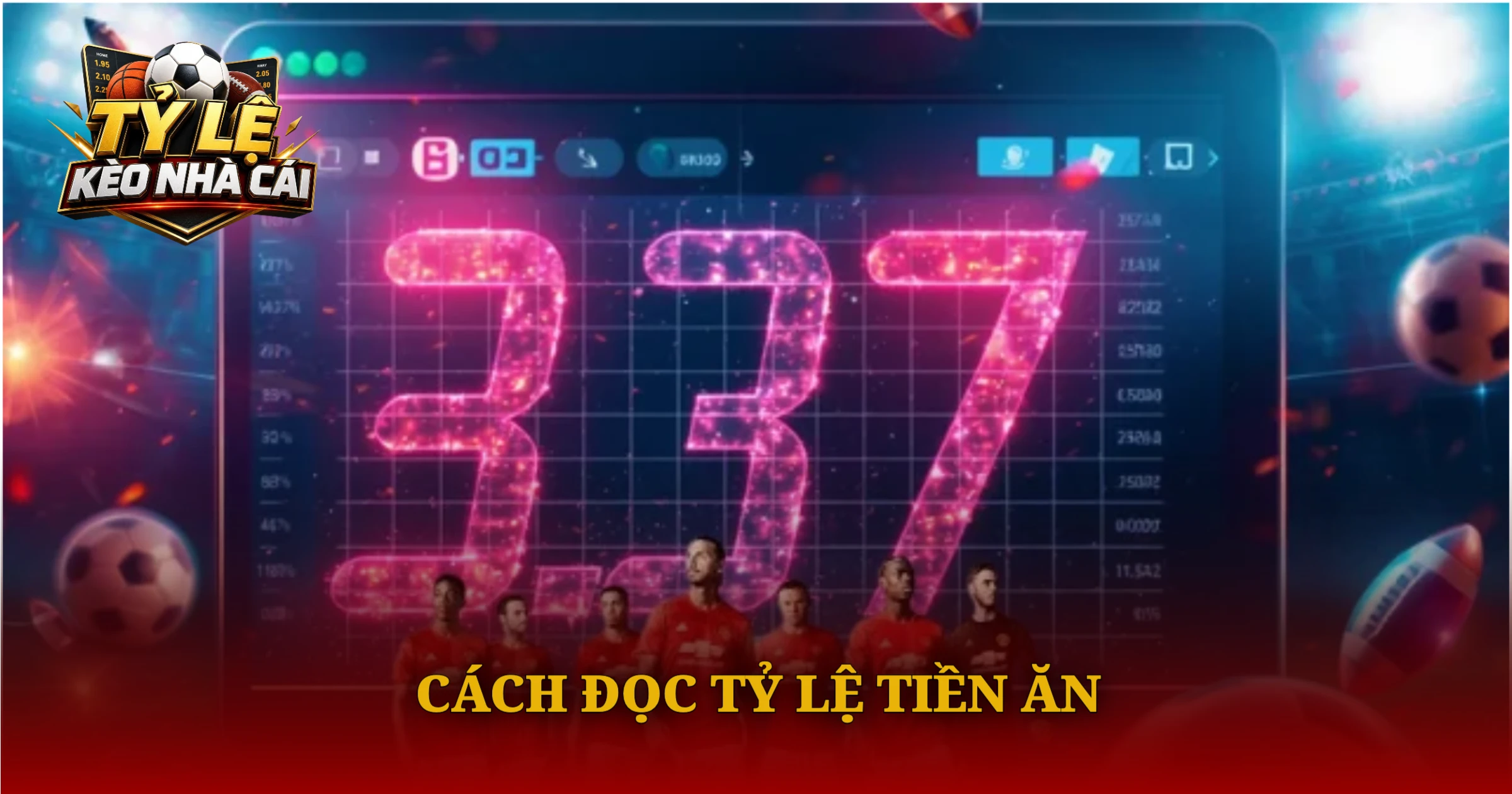 Cách đọc tỷ lệ tiền ăn trong kèo bóng đá
